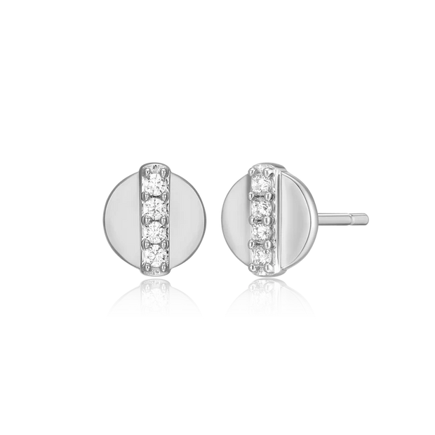 Monte Luna Silver Dot Earrings