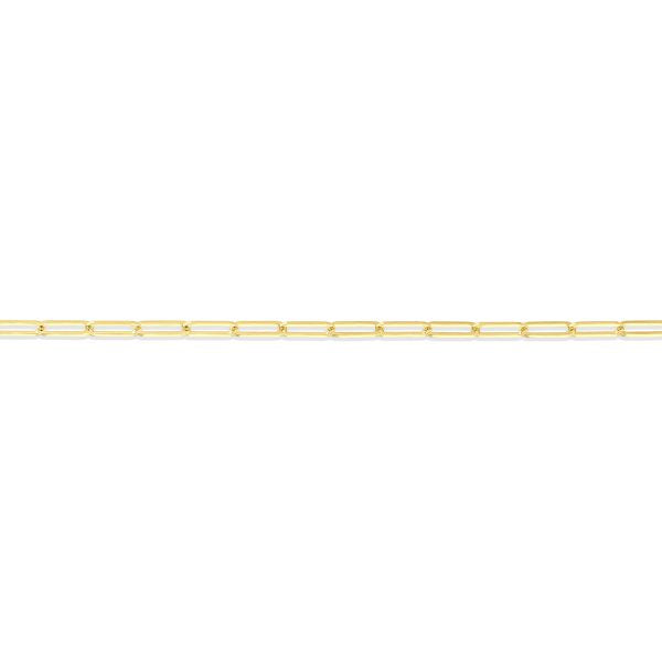 14K Yellow Paperclip Chain-16"