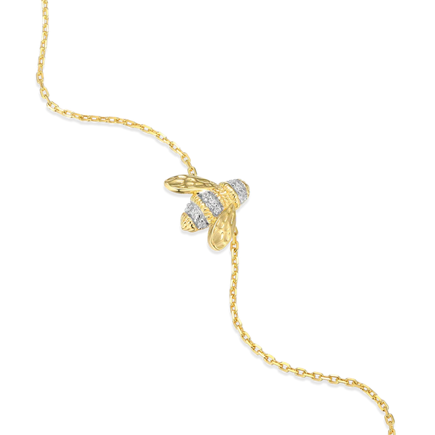 Monte Luna Yellow Honey Bee Bolo Bracelet