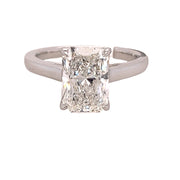 14K White Gold Lab Grown Radiant Diamond Engagement Ring - 3.01ct