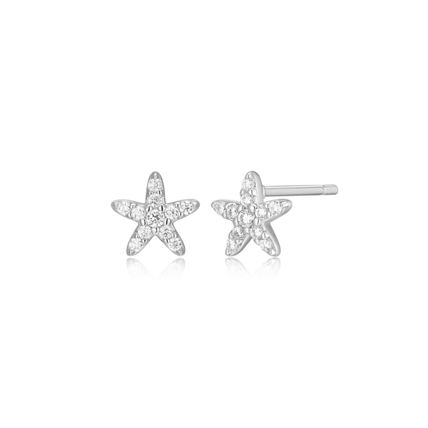 Monte Luna Silver Star Earrings