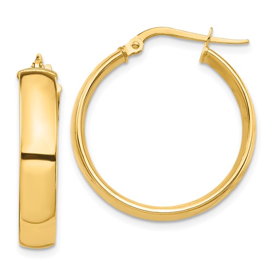 Yellow Gold Hoop Earrings