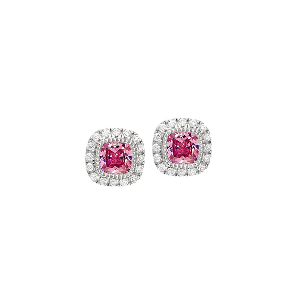 Silver October Birthstone Earrings