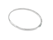 14K White Gold Sapphire & Diamond Flexible Diamond Bracelet