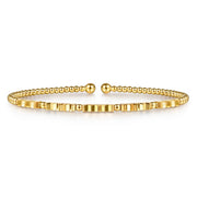 Gabriel & co. yellow Bujukan Diamond Cut Texture Bangle