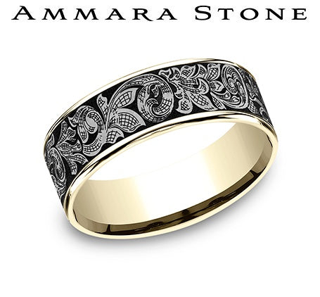 Ammara Stone Yellow Gold Band