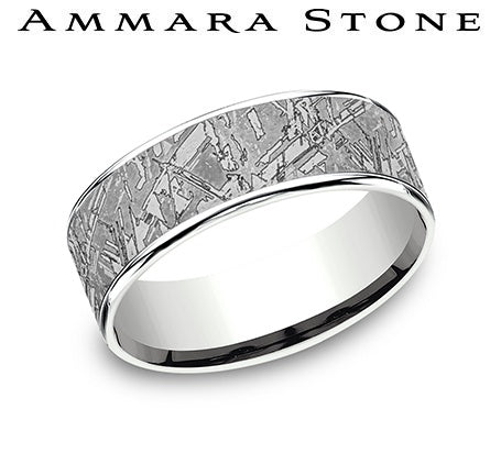 Ammara Stone White Gold Band