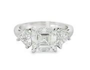 Platinum Lab Grown Diamond Engagement ring - 4.56ctw