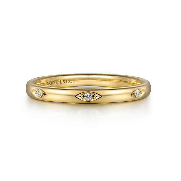 Gabriel & Co. Yellow Stackable Ring