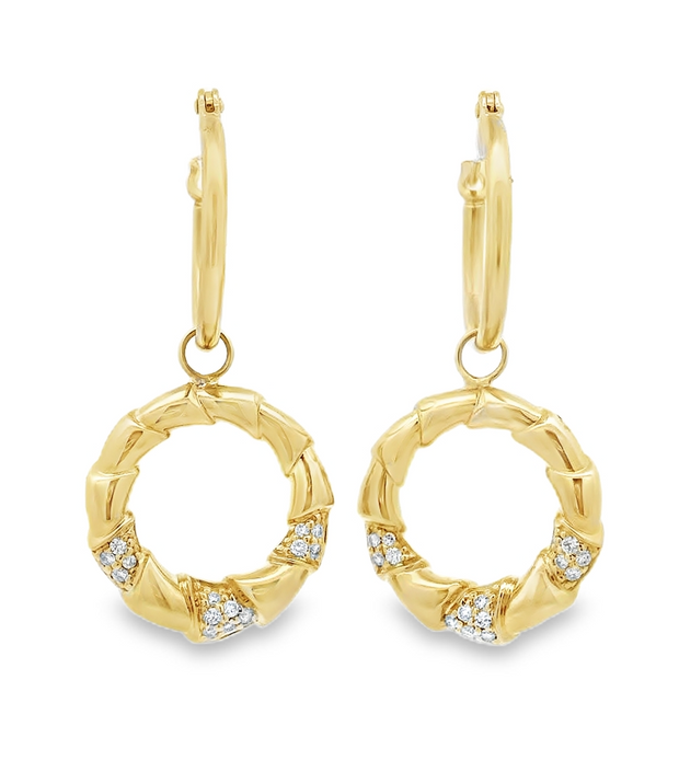 14K Yellow Gold Dangle Earrings