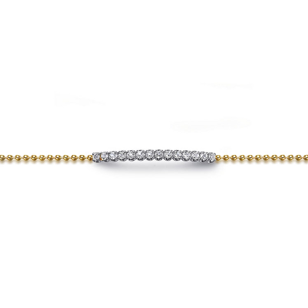 Gabriel &Co White Sapphire Bar Bracelet