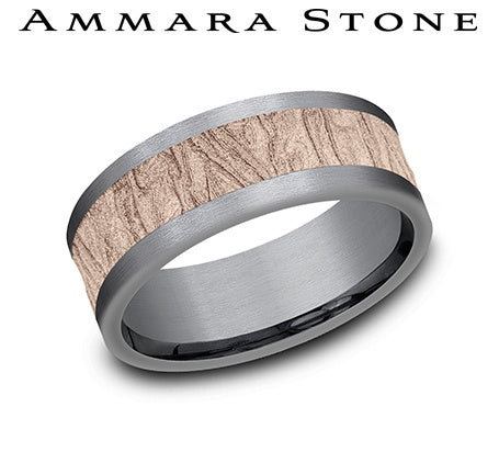 Sterling Silver & Alt. Metal Wedding Band