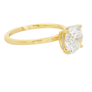 14K Yellow Gold Lab Grown Diamond Engagement Ring - 2.15ctw