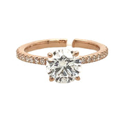 14K Rose Gold Lab Grown Diamond Engagement Ring - 1.80ctw