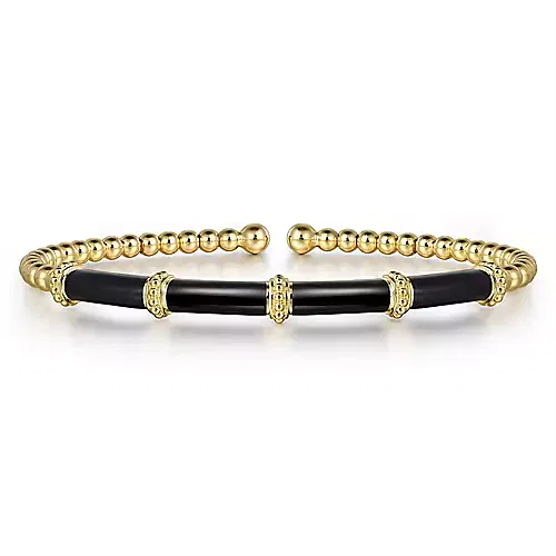 Gabriel & Co Yellow Gold Bujukan Bangle