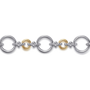 Gabriel 7 co, Silver and 14K Bujukan Bracelet