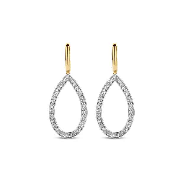 ti Sento Silver Teardrop Earrings
