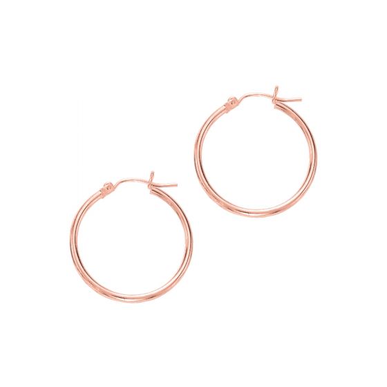 Rose Gold Hoops