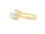 14K Pearl & Topaz Ring