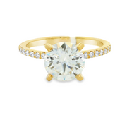 14K Yellow Gold Lab Grown Diamond Engagement Ring - 2.30ctw