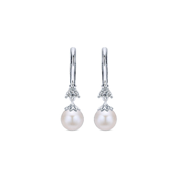 Gabriel & Co., 14K Cultured Pearl Dangle Earrings