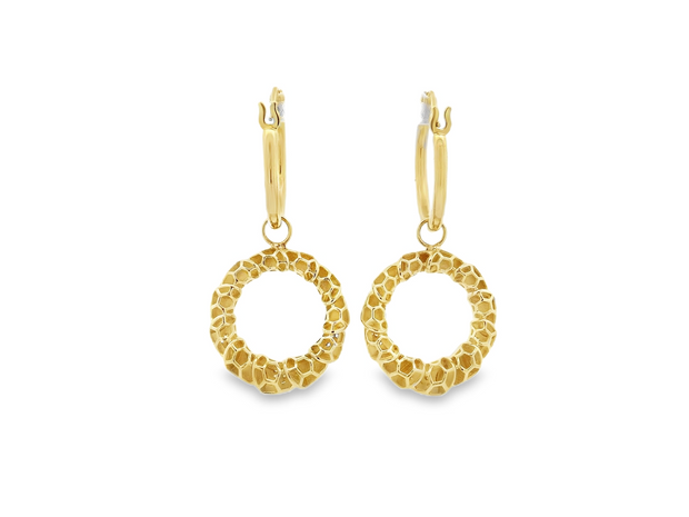 14K Yellow Gold Dangle Earrings