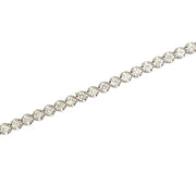 14K White Gold Diamond Tennis Bracelet - 4.86cw