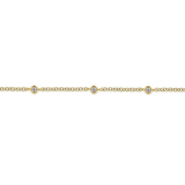 Gabriel & Co. Yellow Diamond Station Bracelet