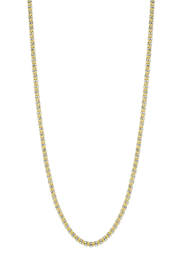 Yellow/white Gold  Ice Chain-18"